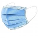 Mund-und-Nasen-Maske / Hygienemaske 3-lagig blau (TÜV...